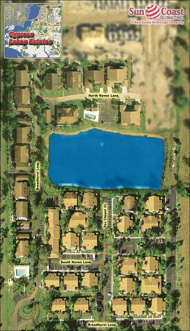 Cypress Lake Estates Overhead Map